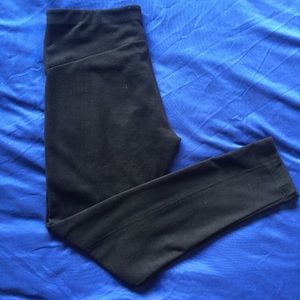 Eight Sixty faux suede black leggings